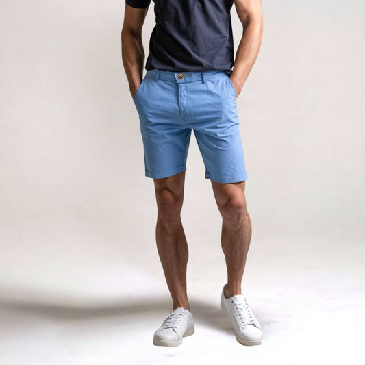 Herren Sommer Knopf Slim Fit Chino Shorts