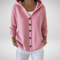 Isabel | Damen Casual Kapuze Strickjacke