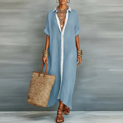 Brigitte | Damen Sommer Maxi Sonnenkleid
