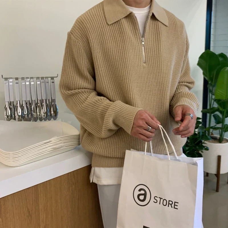 Herren Quarter-Zip Poloshirt | Klassisches Design für den frühling