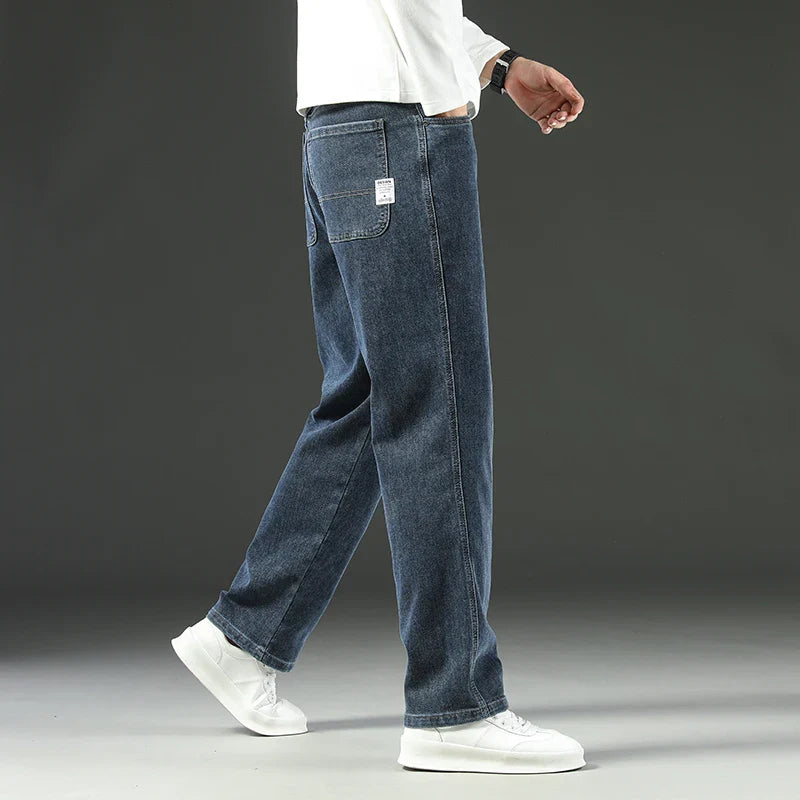 Herren Casual Gerade Jeanshose