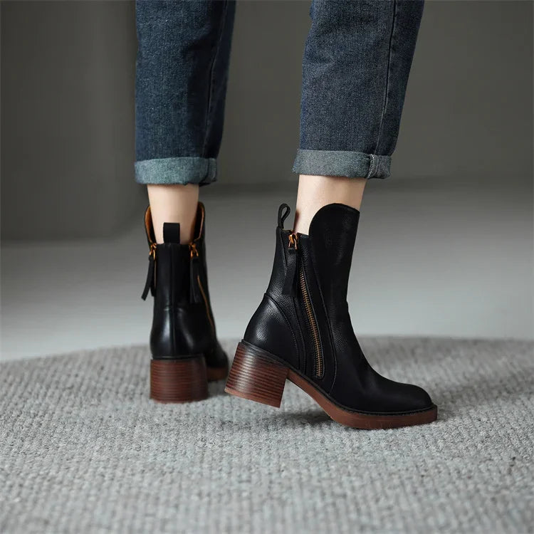Selina | Damen Blockabsatz Stiefeletten