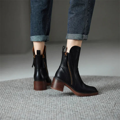 Selina | Damen Blockabsatz Stiefeletten