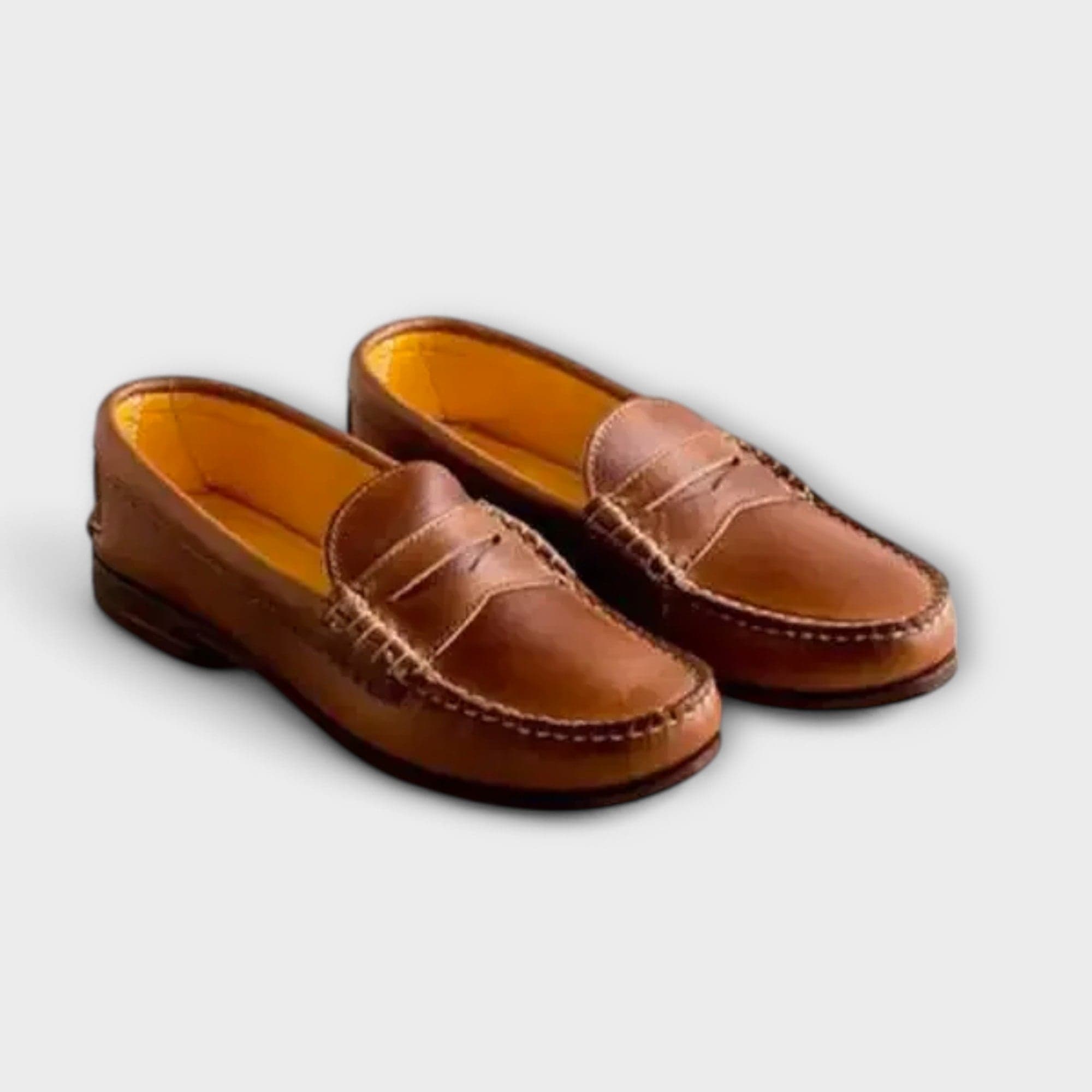 Damen Vintage Mokassin Naht Slip-On Loafer