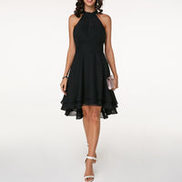 Greta | Damen Elegantes Neckholder Abendkleid
