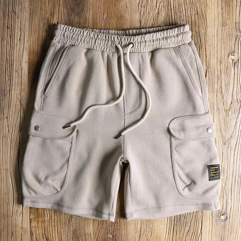 Herren Sommer Kordelzug Cargo Shorts