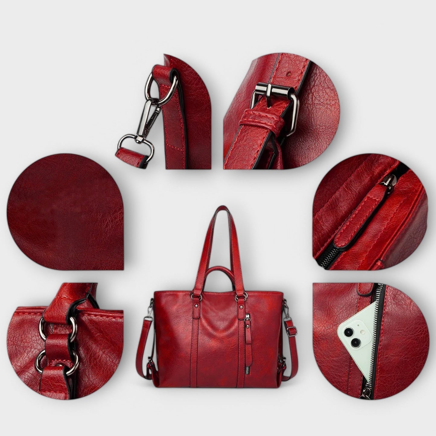 Verena | Damen Komfort Leder Tasche
