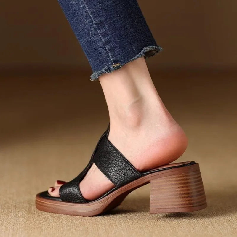 Damen Klassisch Blockabsatz Orthopädische Absatz Sandalen