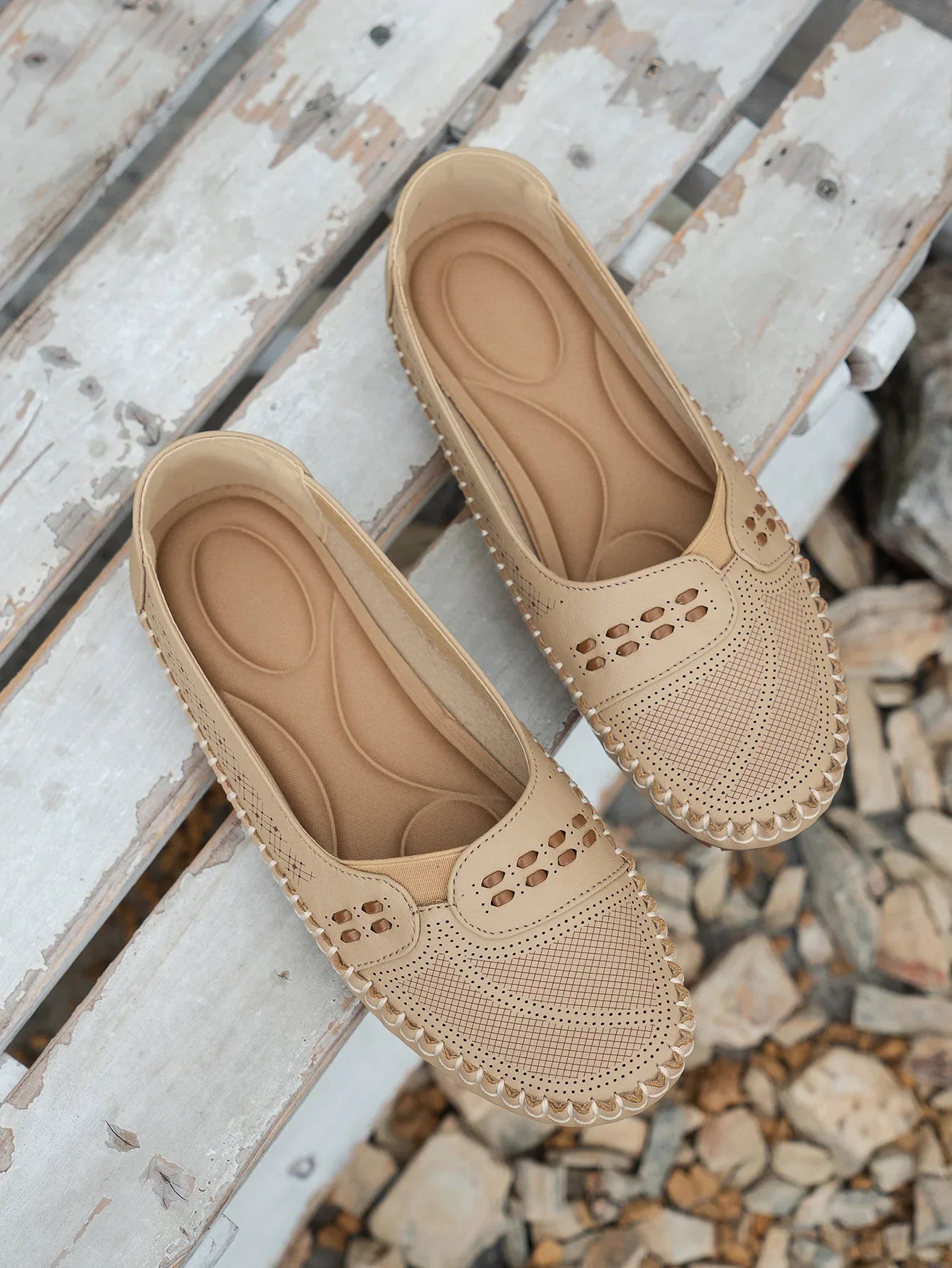 Leni | Damen Lässig Gepolstert Slipper