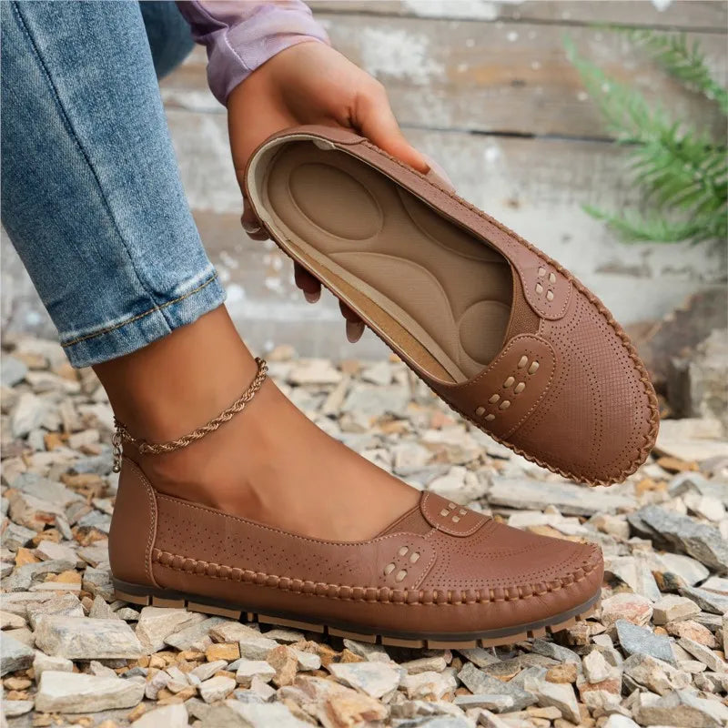Leni | Damen Lässig Gepolstert Slipper