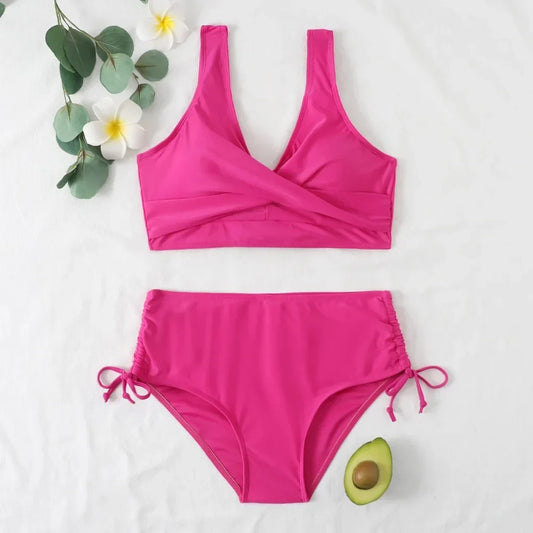 Damen Sommer V Ausschnitt Bikini