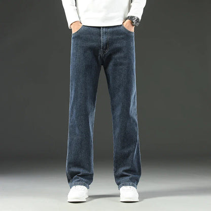 Herren Casual Gerade Jeanshose