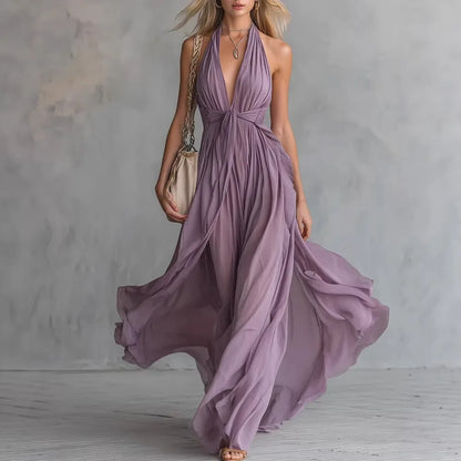 Anneliese | Damen Ärmelloses Sommer Maxikleid