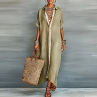 Brigitte | Damen Sommer Maxi Sonnenkleid
