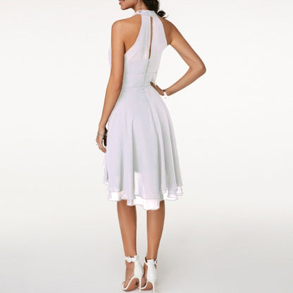 Greta | Damen Elegantes Neckholder Abendkleid