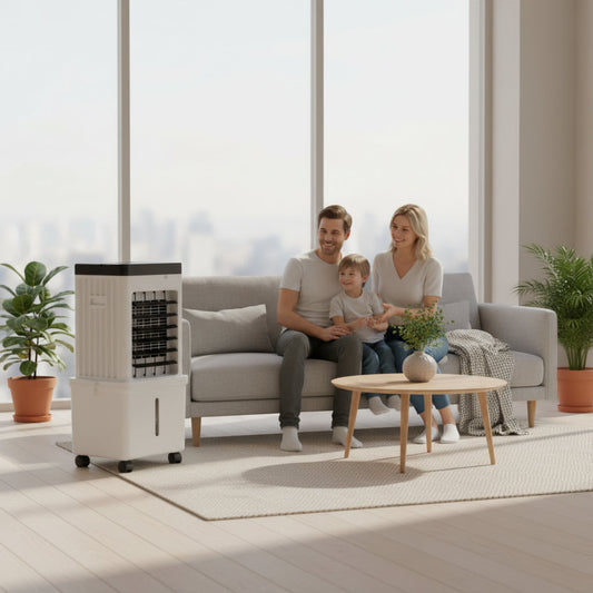 Mobile Luftkühler Ventilator Mit Rollen | Klimagerät Luftbefeuchter Rollbar für Zuhause