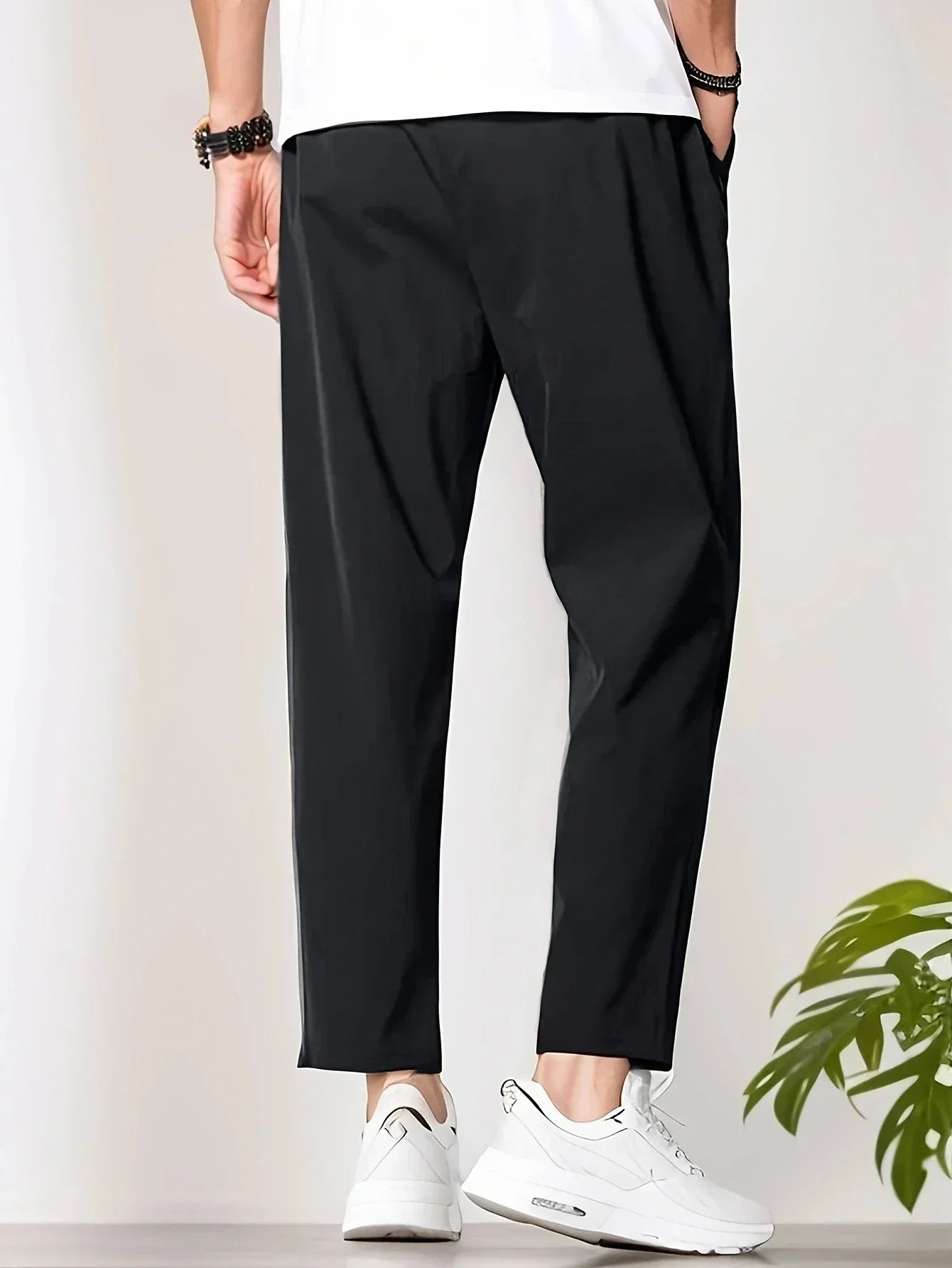 Herren Cropped Sommer Jogger Hose
