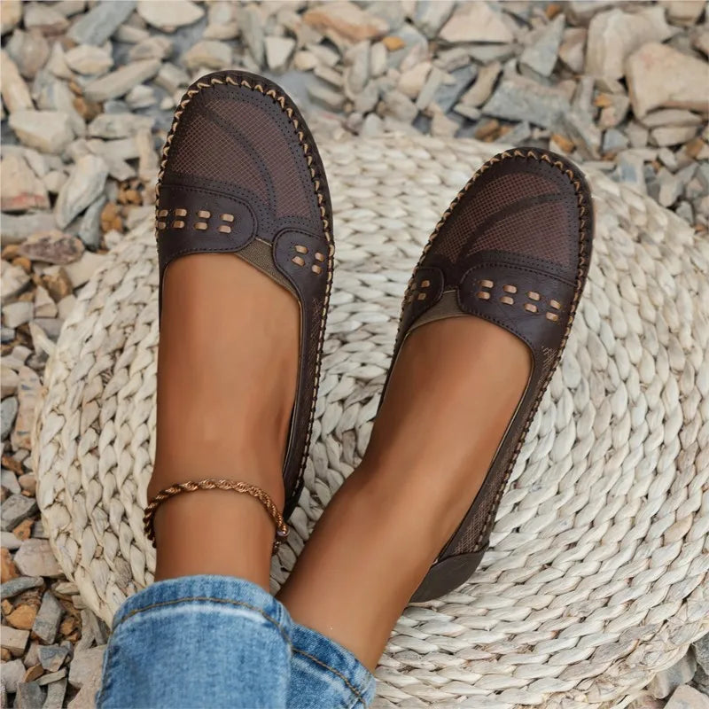 Leni | Damen Lässig Gepolstert Slipper