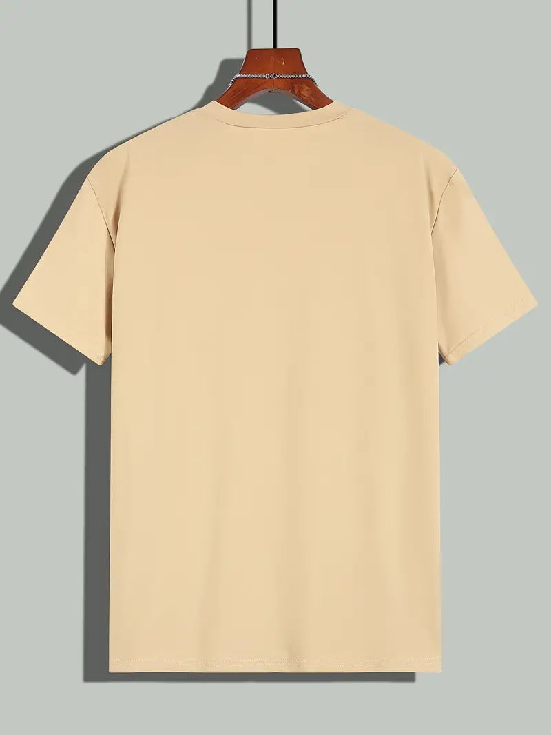 Herren Sommer Kurzarm Slim Fit T-shirt