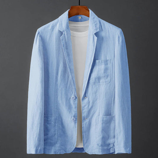 Herren Sommer Reverskragen Leichte Blazer