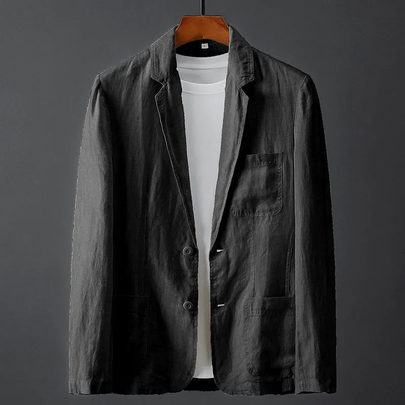 Herren Sommer Reverskragen Leichte Blazer