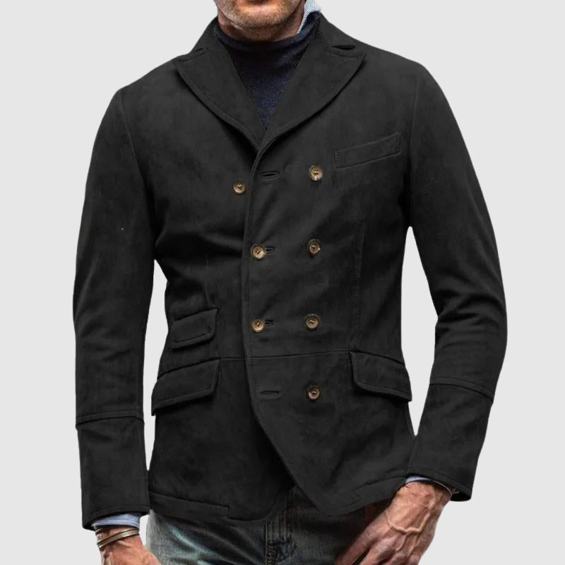 Herren Vintage Zweireihig Blazer Jacke
