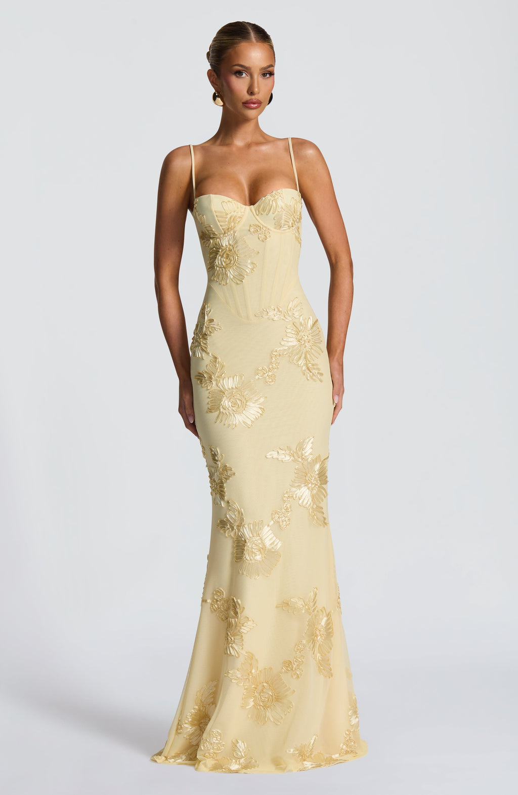 Damen Sommer Spaghettiträgern Maxi Hochzeitsgastkleid
