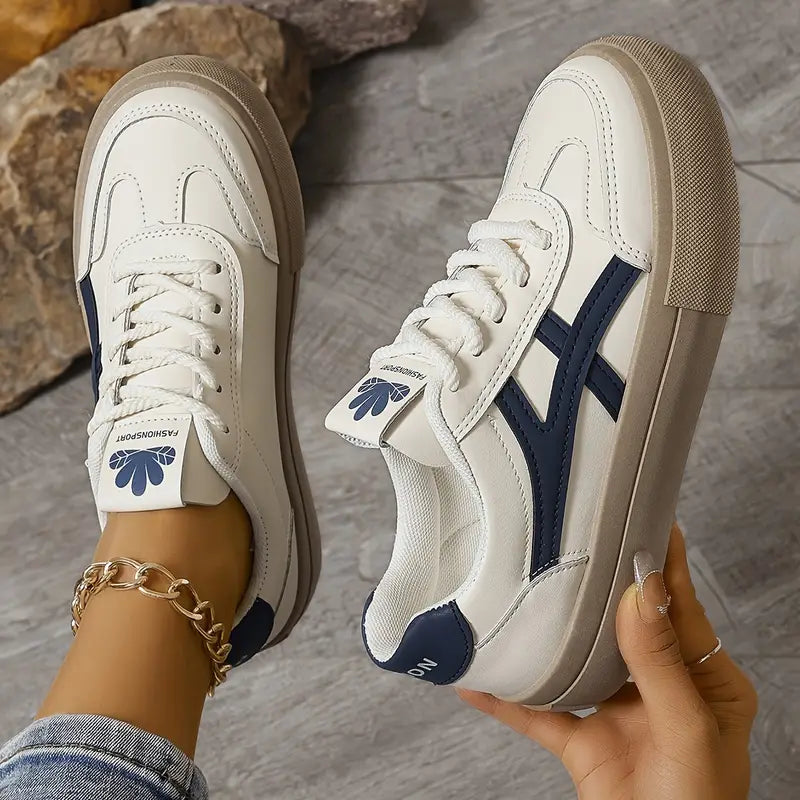 Damen Lässig Orthopädische Plateau Sneaker
