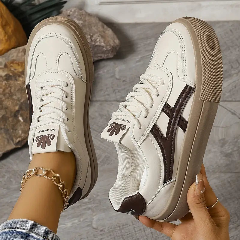 Damen Lässig Orthopädische Plateau Sneaker
