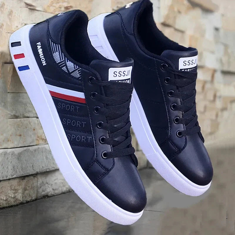 Herren Lässig Streifen Detail Freizeit Sneakers