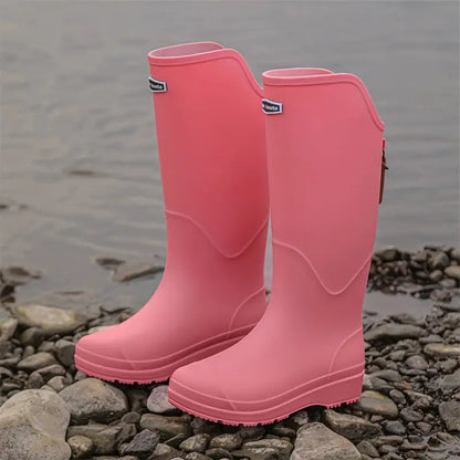 Tanja | Damen Knielange Orthopädische Gummistiefel