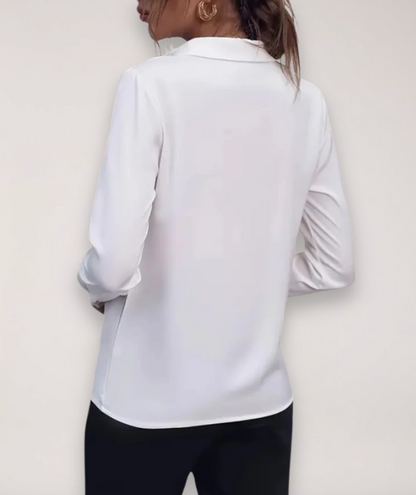 Marie | Damen Elegante Langarm Bluse
