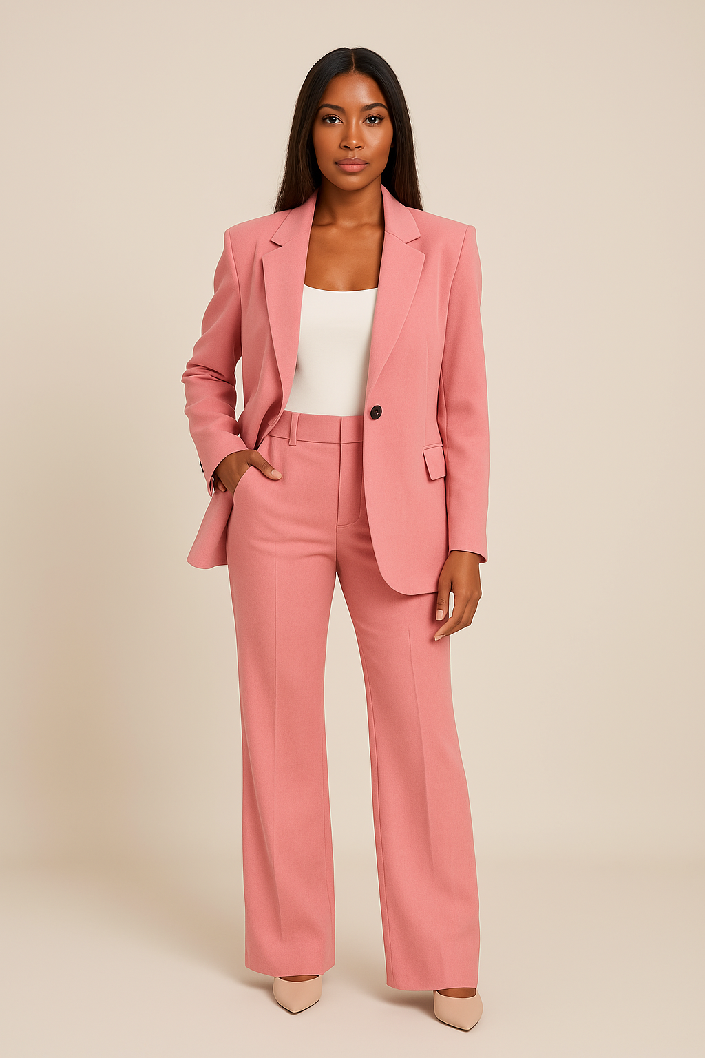 Damen Gerader Klassischer Business Anzuge