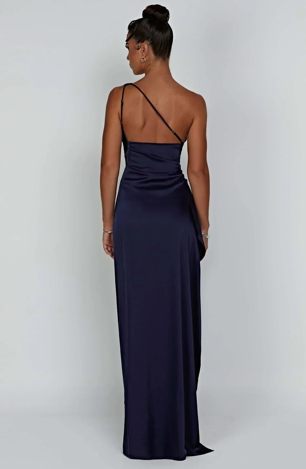Emilia | Damen Elegantes Ein Schulter Ausschnitt Maxikleid