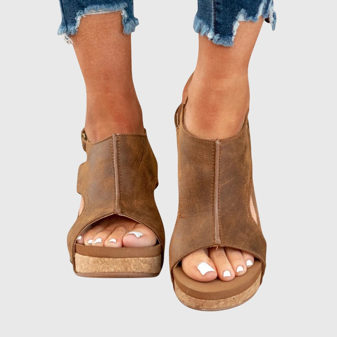 Damen Orthopädische Sommer Plateau Sandalen