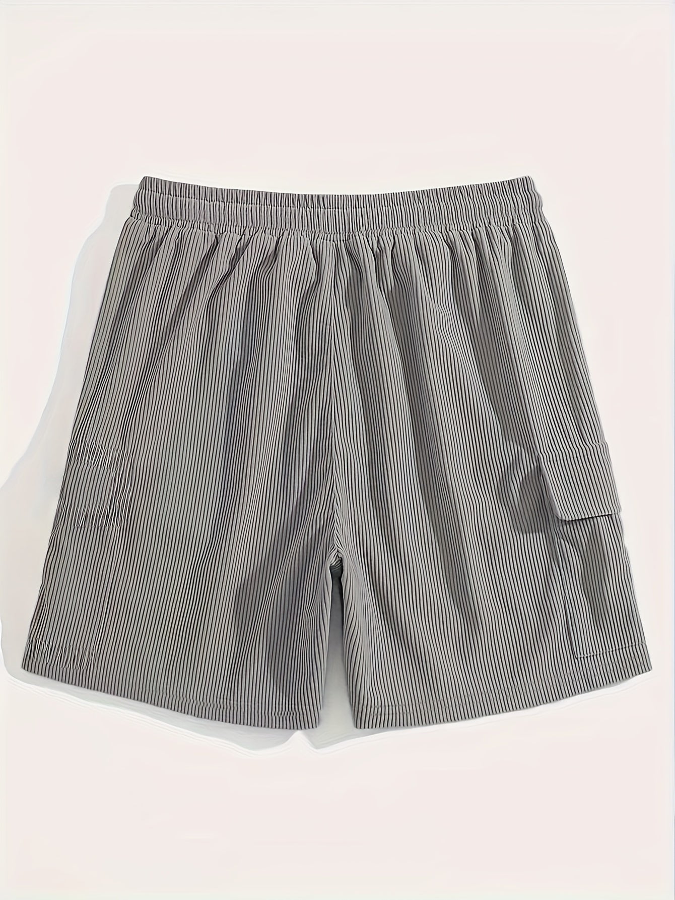 Herren Sommer Elastische Bund Cargo Bermuda Shorts