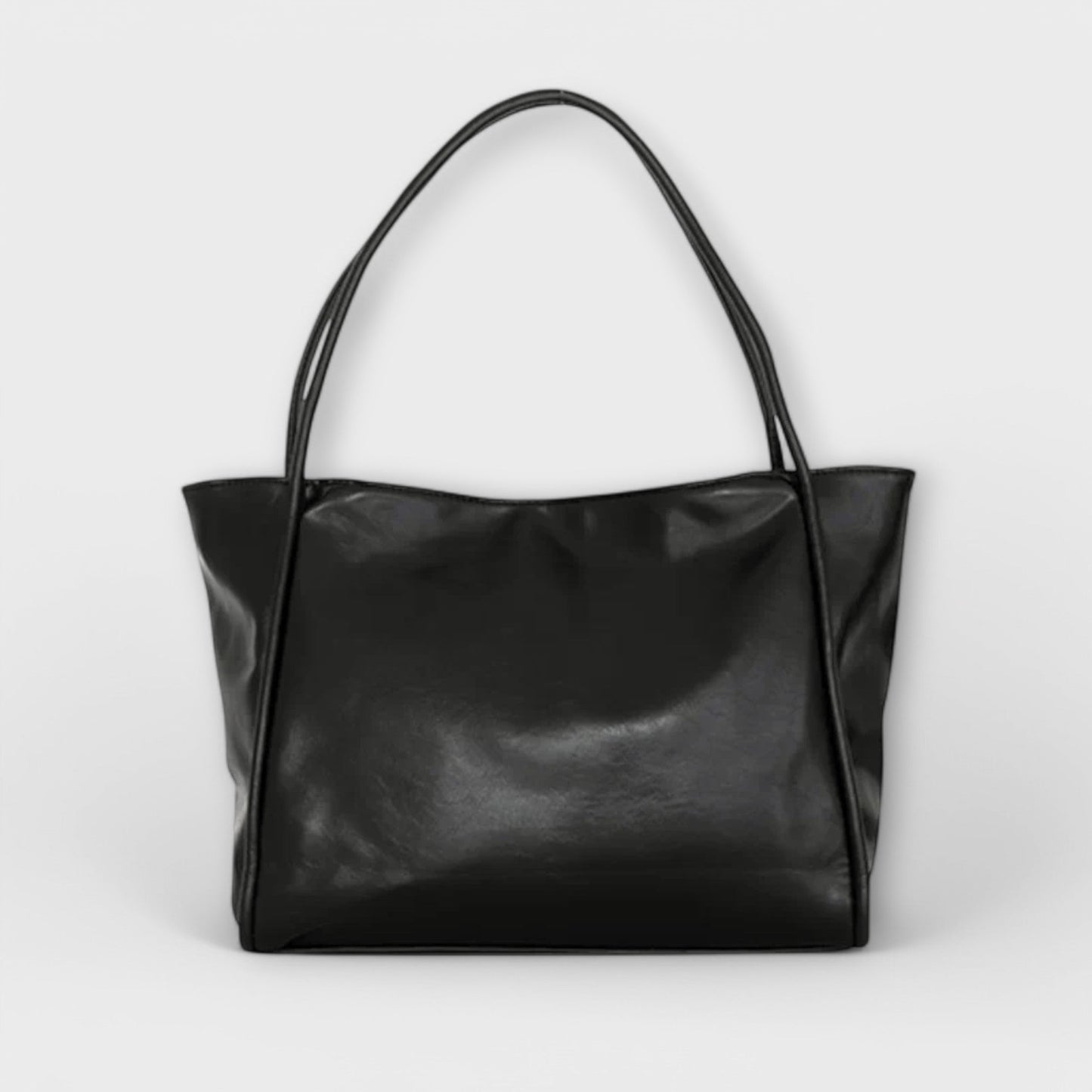 Damen Klassische Handtasche mit Reißverschluss und Tragegriffen