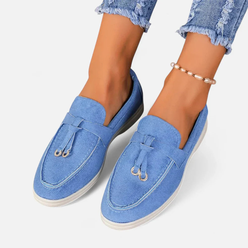 Damen Casual Vintage Slip-On Loafers