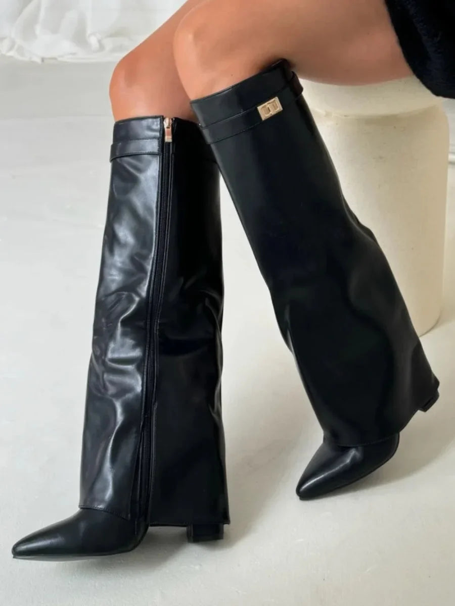 Elena | Damen Elegante Wildleder Stiefel Boots