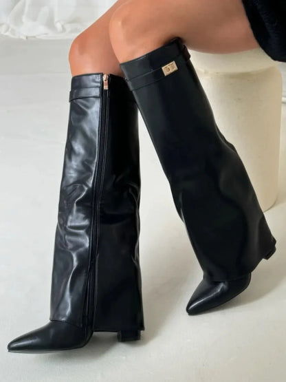 Elena | Damen Elegante Wildleder Stiefel Boots