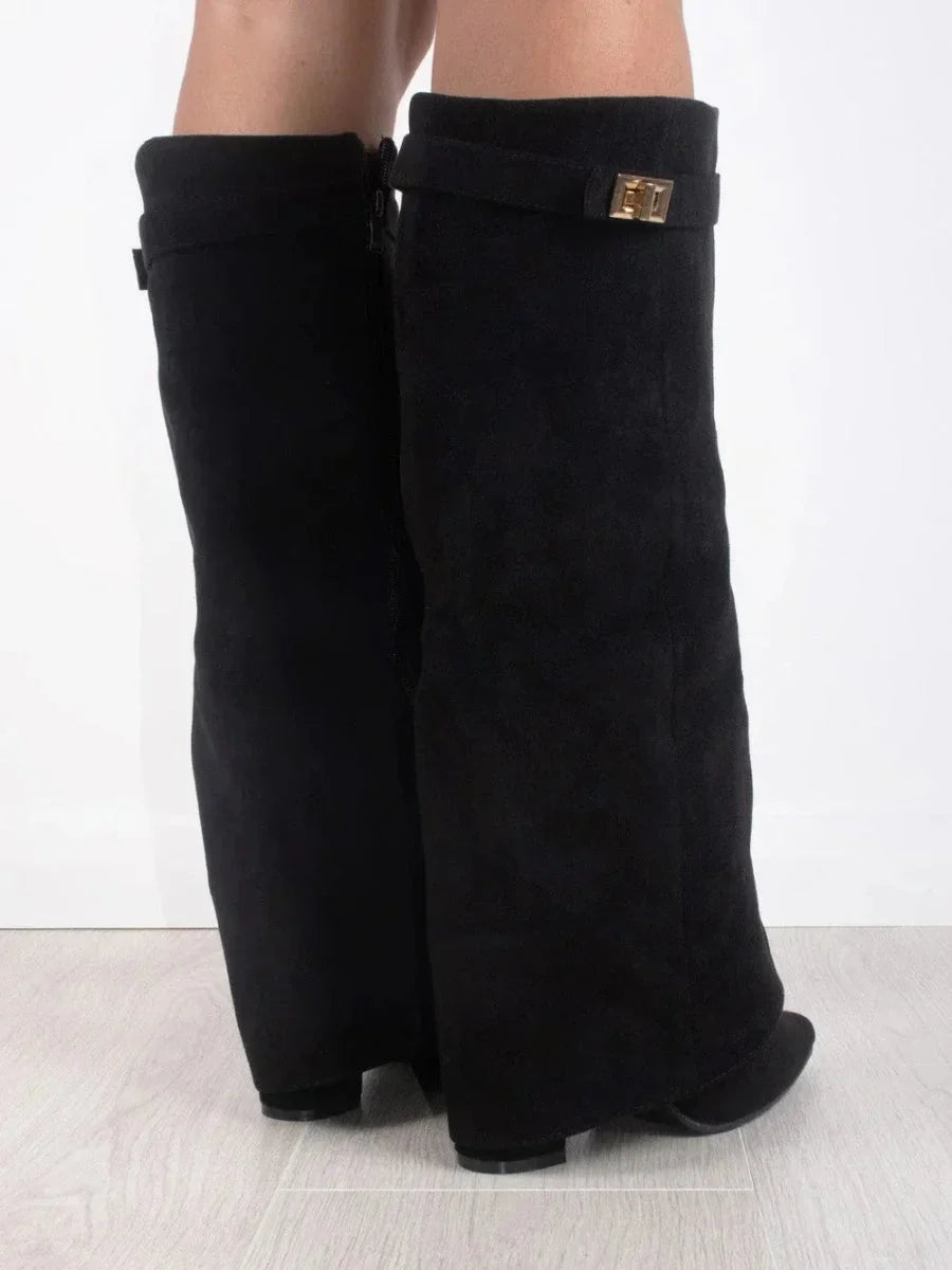 Elena | Damen Elegante Wildleder Stiefel Boots