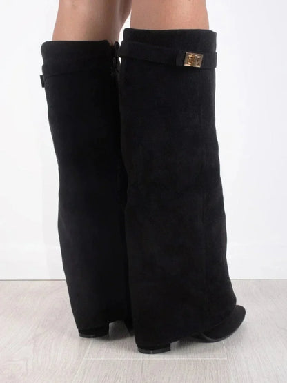 Elena | Damen Elegante Wildleder Stiefel Boots