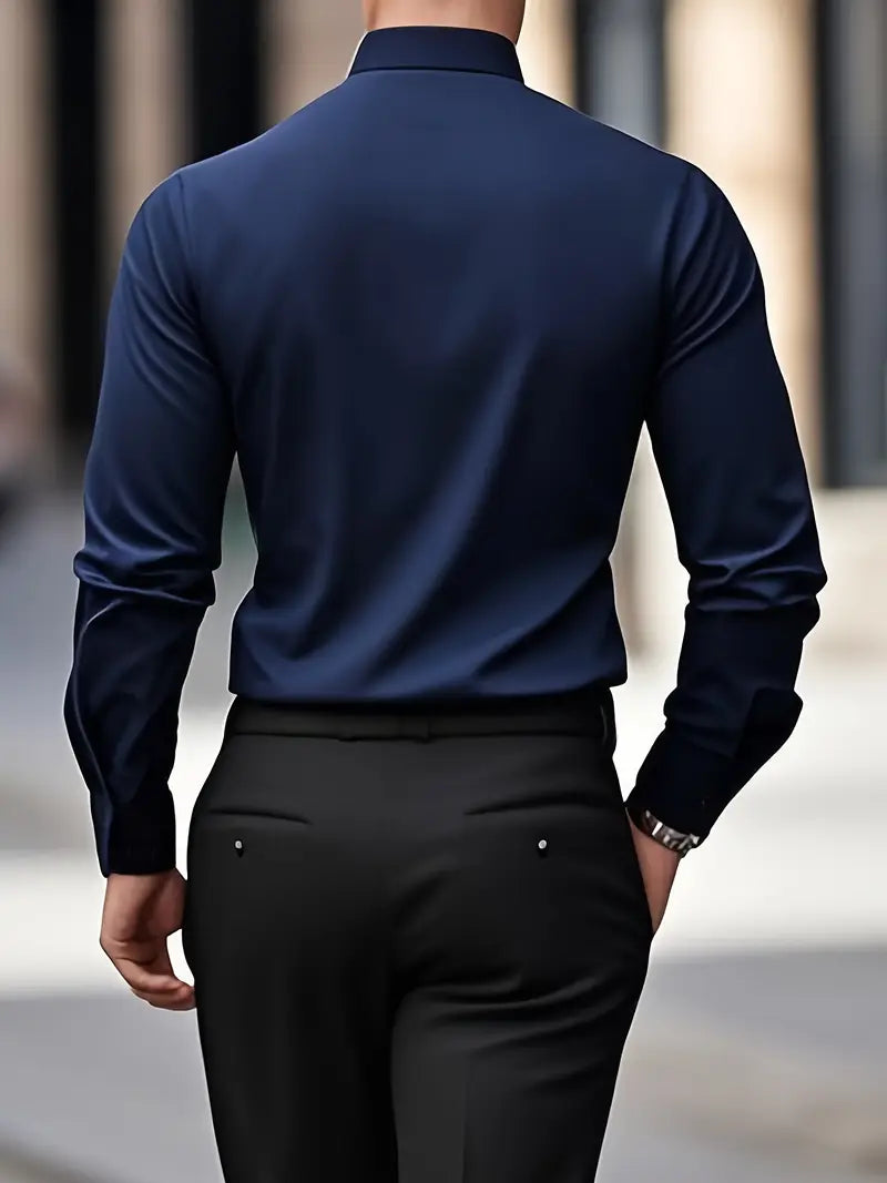 Bernd | Herren Slim Fit Langarm Businesshemd