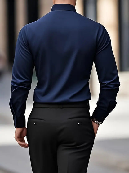 Bernd | Herren Slim Fit Langarm Businesshemd
