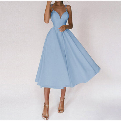 Damen Festliches A-Linie Midi Abendkleid