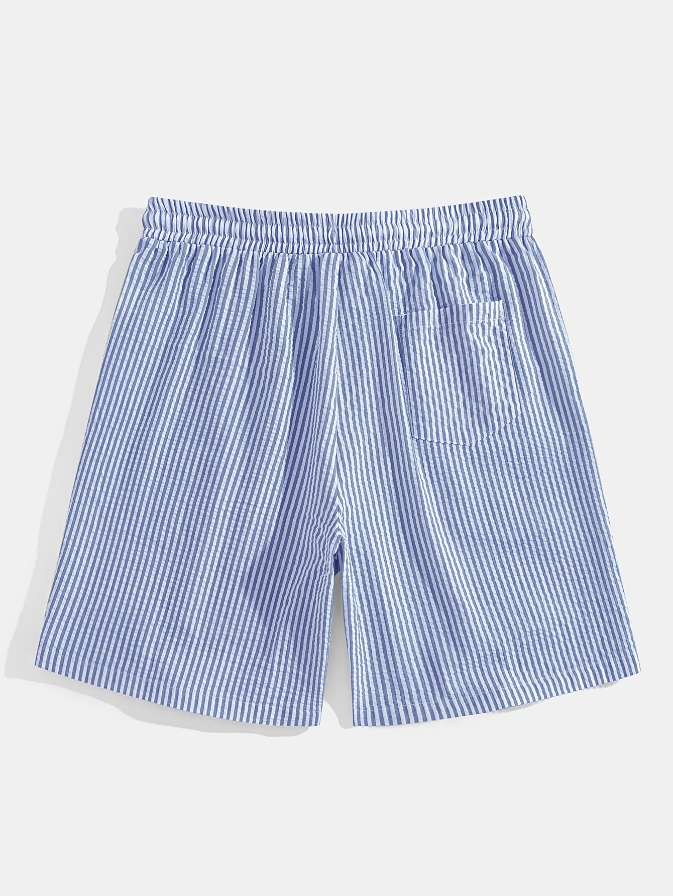 Herren Casual Elastisch Taille Gestreift Sommer Shorts