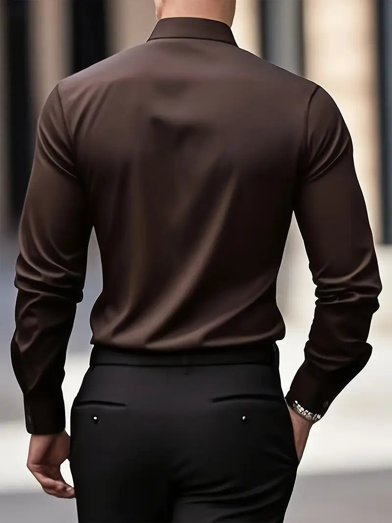 Bernd | Herren Slim Fit Langarm Businesshemd