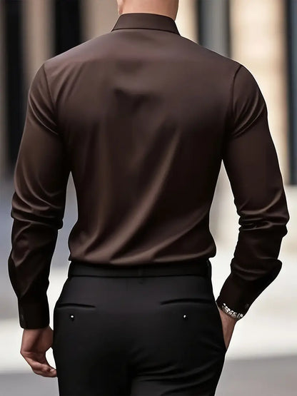 Bernd | Herren Slim Fit Langarm Businesshemd