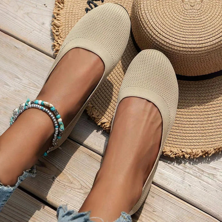 Damen Klassisch Round Orthopädische Ballerinas