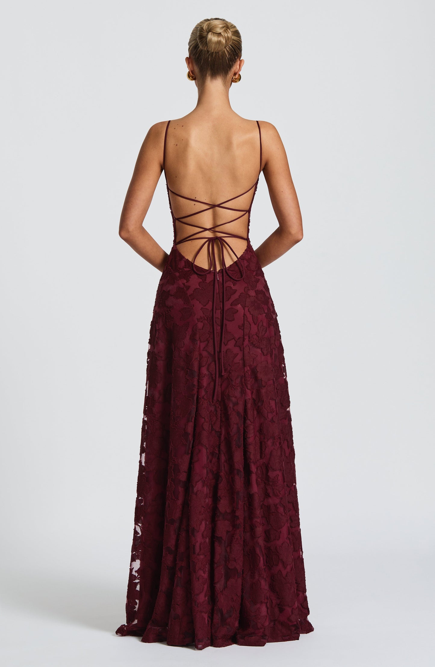 Sandra | Damen Elegantes Besticktes Maxi Abendkleid
